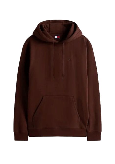 Tommy Hilfiger Reg Flag Hoodie Brown Men TOMMY HILFIGER | Sweatshirts | DM0DM20742-GS7